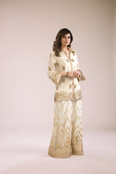 OFFWHITE RAWSILK DRESS